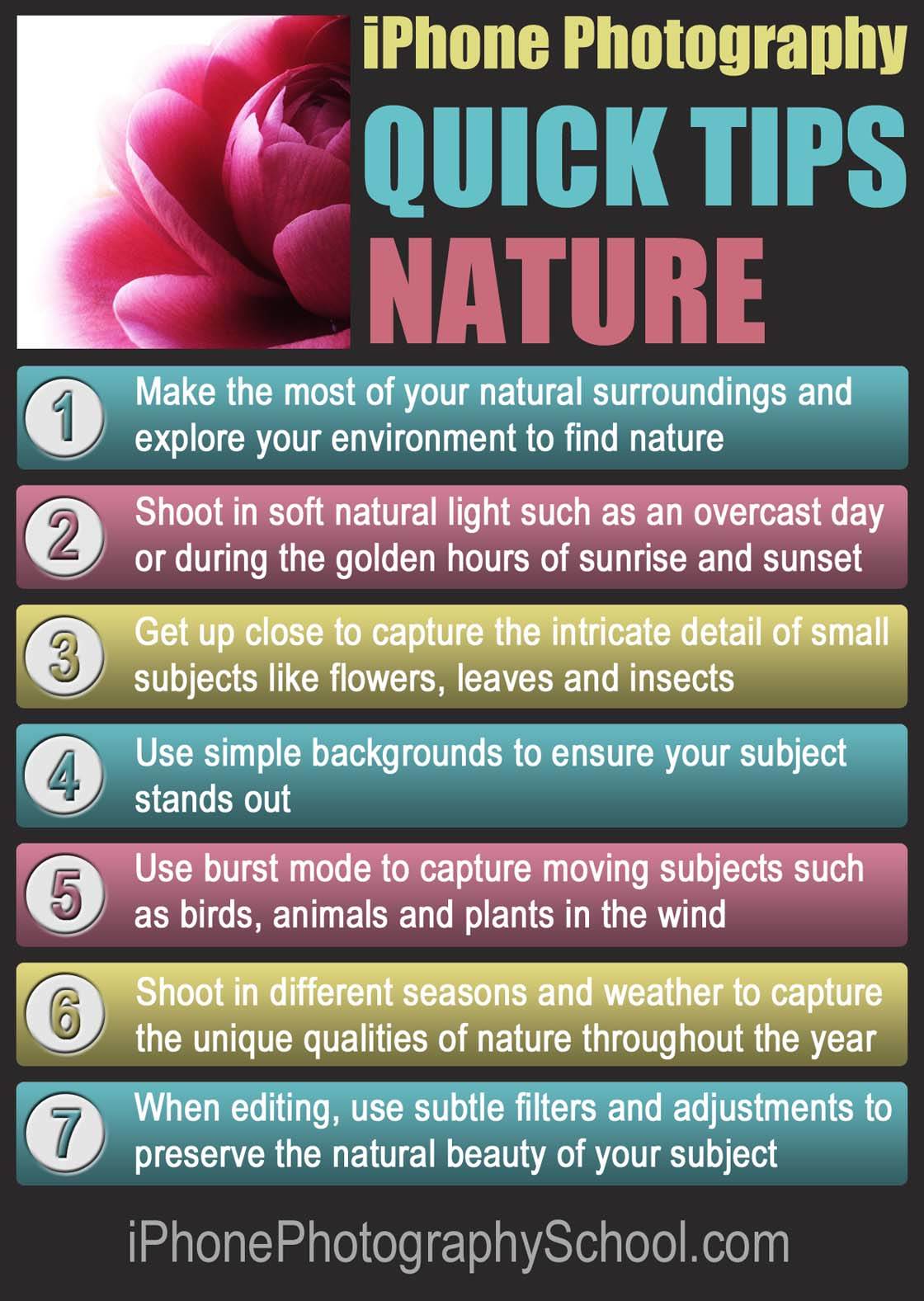iPhone Nature Quick Tips