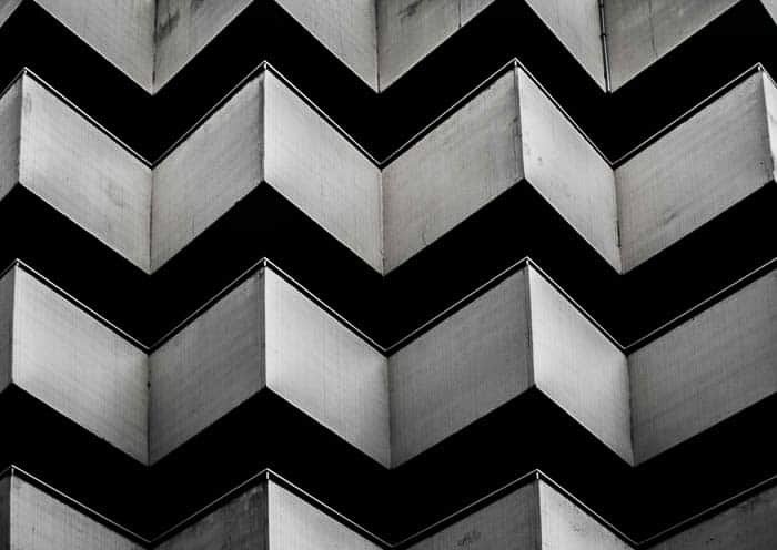 Черно-белое абстрактное архитектурное фото