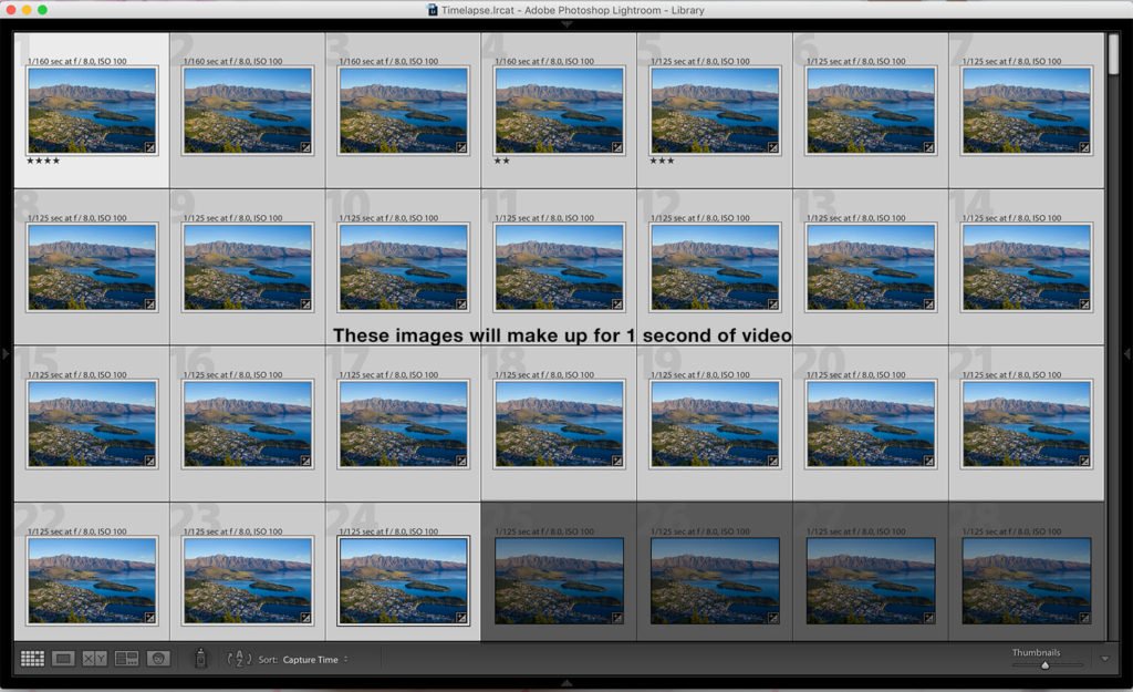 Time-lapse фотографии изображения 1 секунды