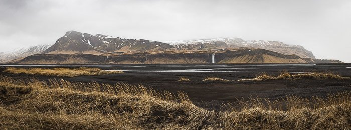 панорамная пейзажная фотография, сделанная во время фотосеминара Кейси Кирнана в Исландии