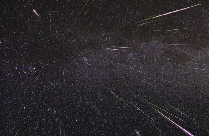 Астрофотография метеоритного дождя