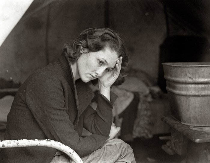 Dorothea Lange портрет женщины