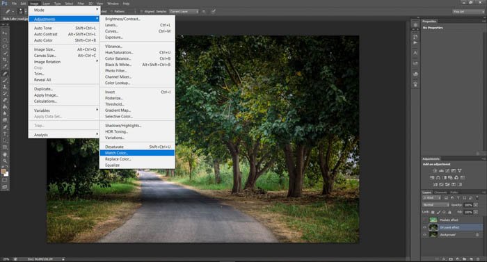 Скриншот, показывающий, как превратить фотографии в картины с помощью Photoshop - фильтр масляной краски