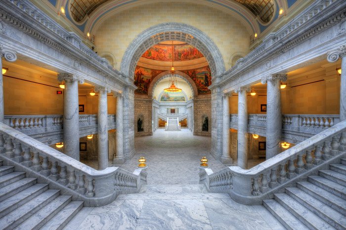  HDR изображение Капитолия штата Юта
