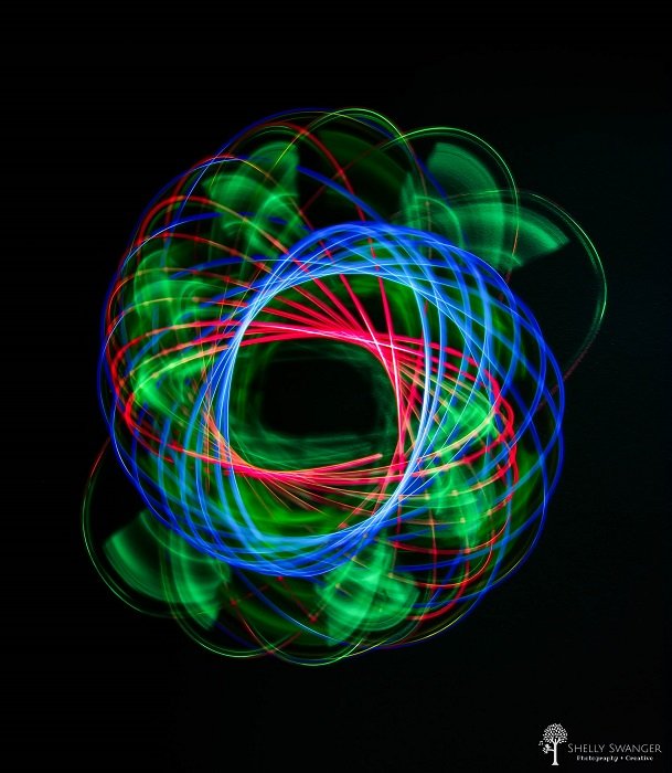 Spiral Light Painting by Shelly Swanger