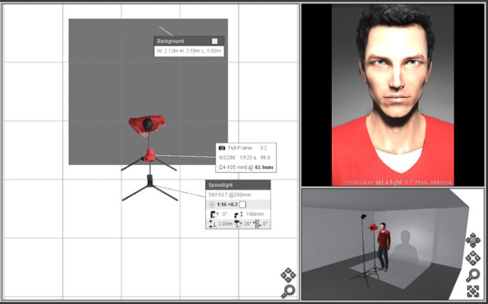 Создание виртуальной студии с помощью программы set.a.light 3D STUDIO. Фотография Платона.