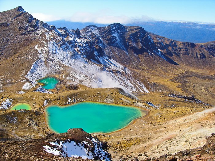 Альпийский переход Тонгариро в Новой Зеландии - лучшие места для фотографирования