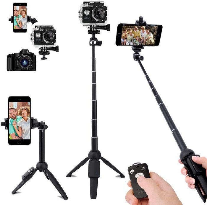 leypin selfie stick and best iphone tripod