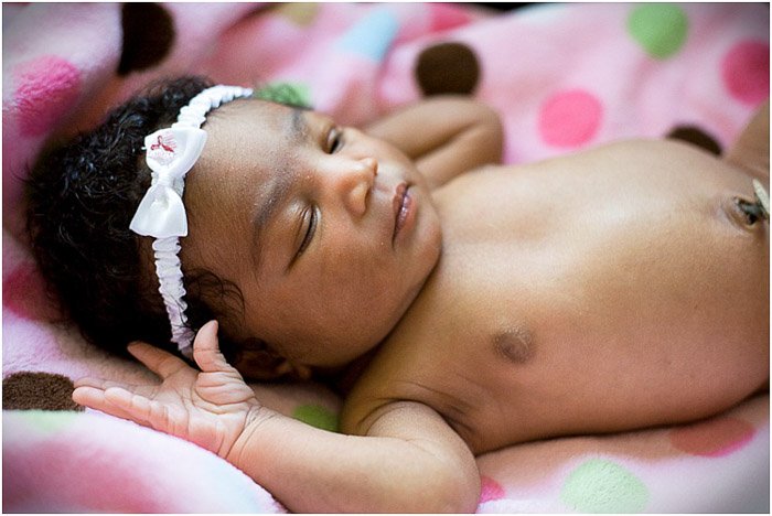 A sweet baby portrait - newborn photography business