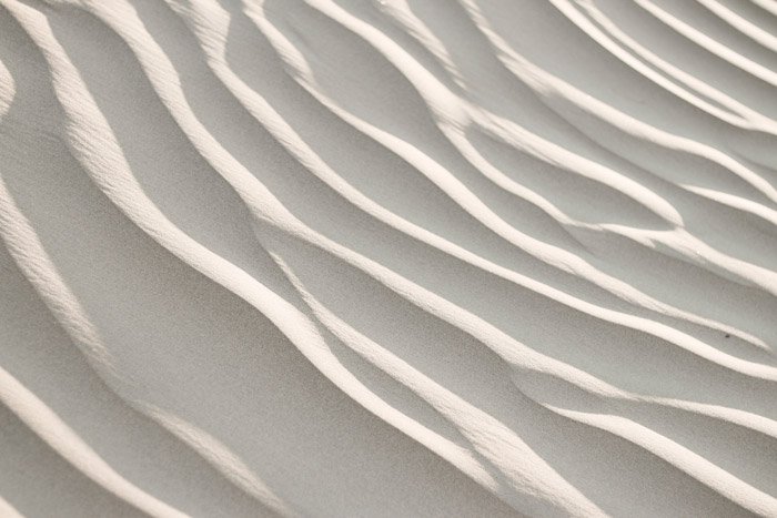 Минималистская абстрактная фотография песка