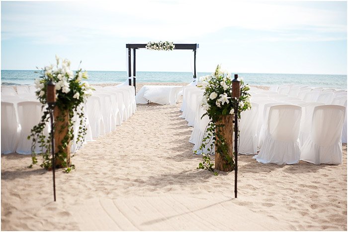 Оформление красивой пляжной свадьбы