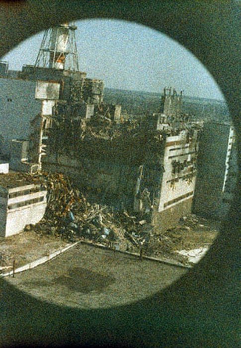 Первое изображение реактора в Чернобыле - знаменитые фотографии Игоря Костина