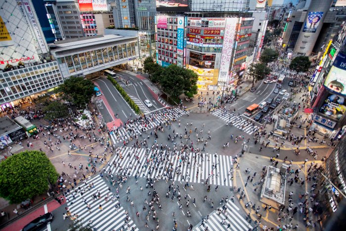 Aerial view of a bustling cityscape - tokyo japan photography