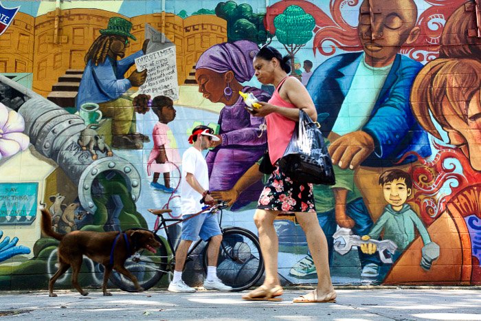 Яркие цветные фрески в Бруклине - советы фотографов Нью-Йорка
