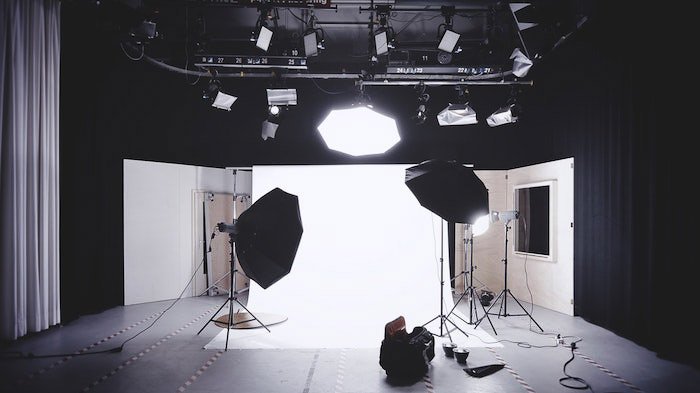 A photography studio lighting setup - photography internships