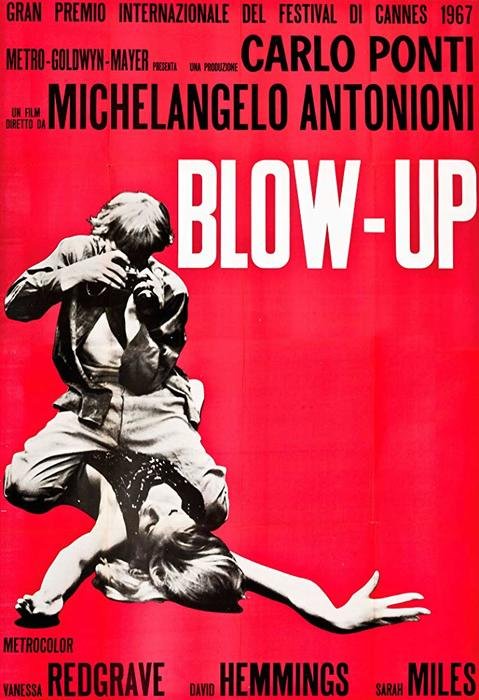 Киноафиша к фильму Blow Up - 1966, лучшие фотофильмы 
