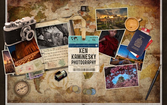 screenshot ken kaminesky travel photo blog