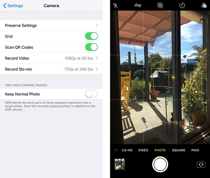 Скриншот смартфона о смене настроек композиции в Instagram - как делать хорошие фотографии instagram
