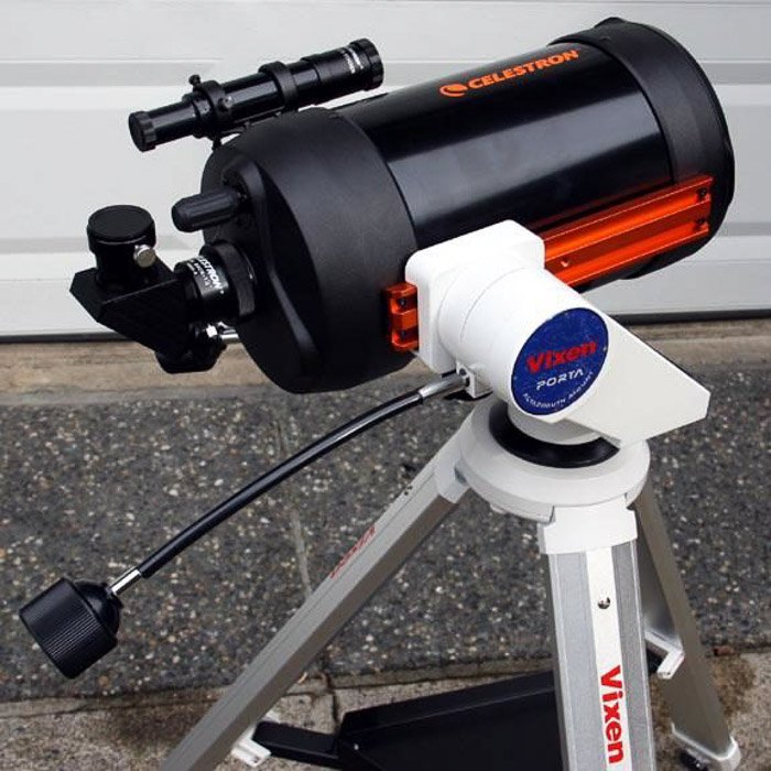 Типичная визуальная установка на основе монтировки Alt/Az. лучшие монтировки телескопов для астрофотографии