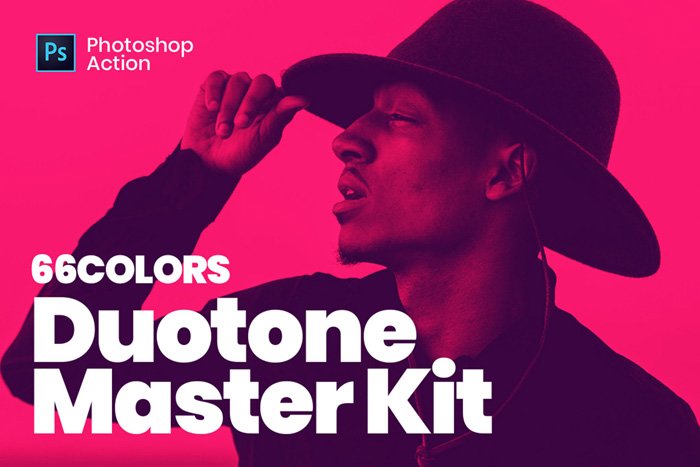screenshot of 66 Colors Duotone Master Kit photoshop filter