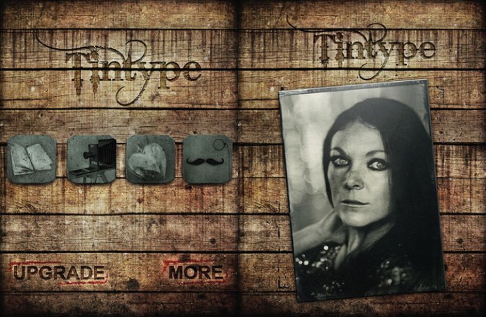 Скриншот приложения Tintype для добавления текстур к фотографиям
