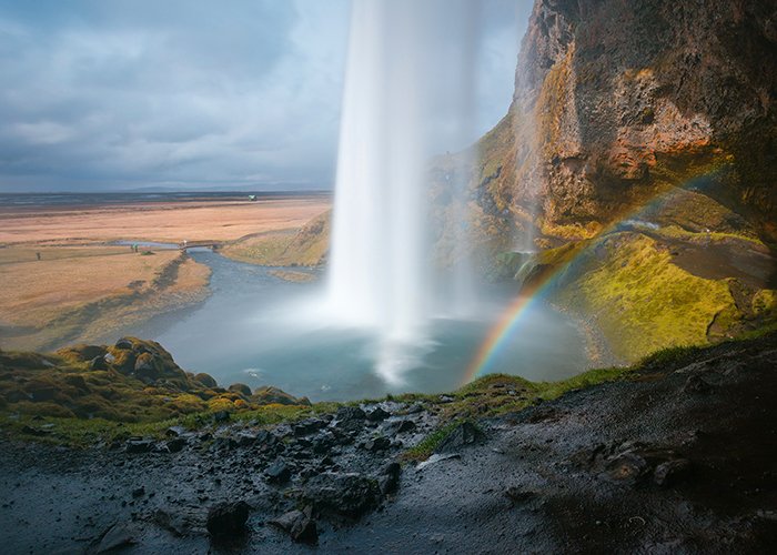 Водопад Сельяландсфосс - фотографии Исландии