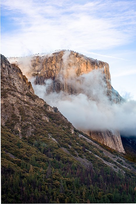 El Capitan rock formation in Yosemite national park