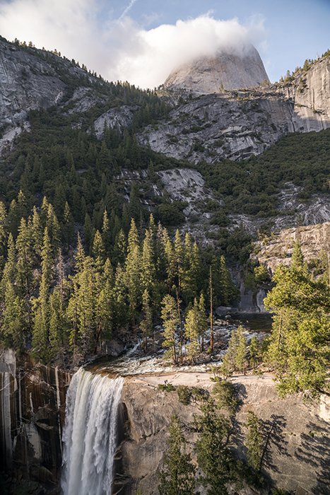 Vernal Fall - лучшие водопады для фотографии в парке Йосемити