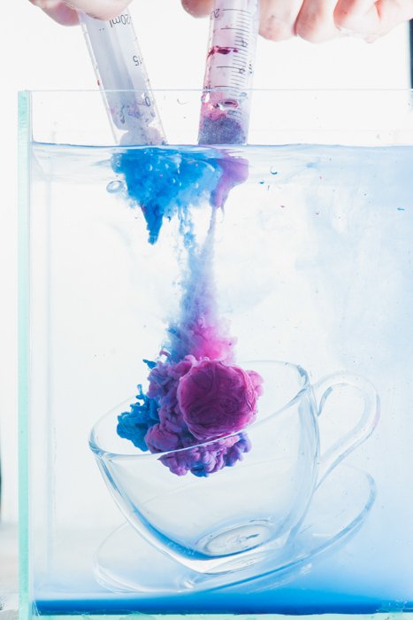 подводный натюрморт установка для съемки цветных красок в воде фото