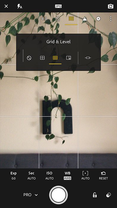 Скриншот редактирования в Adobe Lightroom mobile