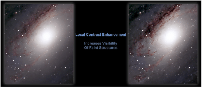 Результат работы программы Local Contrast Enhancement - ресурсы программного обеспечения для астрофотографии