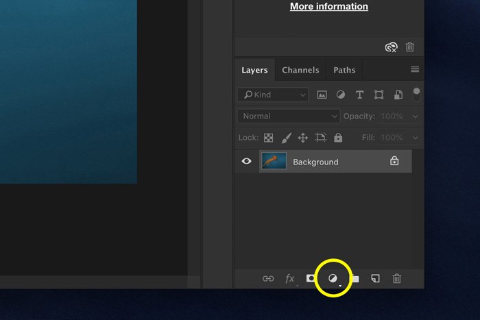скриншот, показывающий, как редактировать подводные изображения в Photoshop