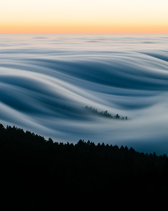 Motion blur фотография движения тумана