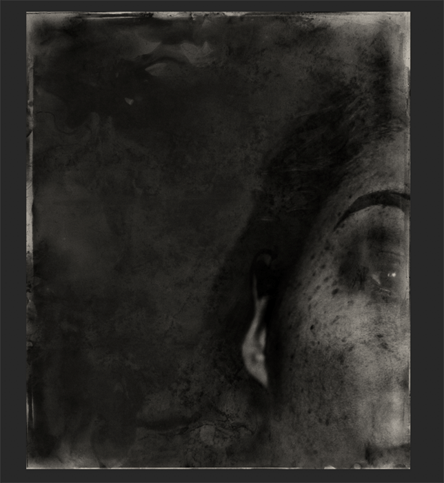 Портрет, созданный с помощью фотошоп-экшена Wet Plate Collodion