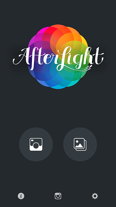 Скриншот использования приложения Afterlight