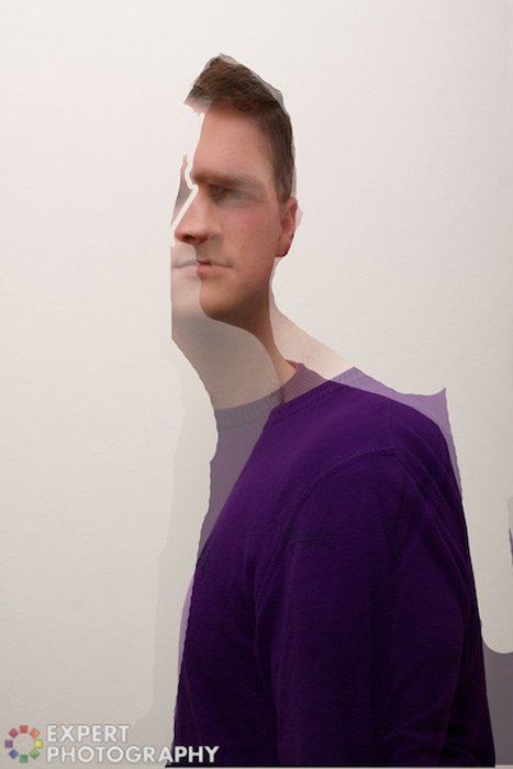 Два портрета Джоша Данлопа от ExpertPhotography наложены друг на друга
