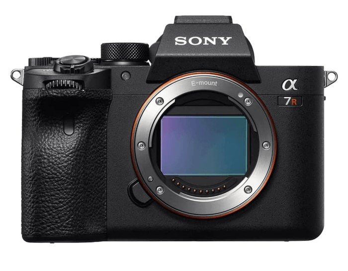 Product photo of Sony Alpha 7R IV mirrorless camera body for product photography