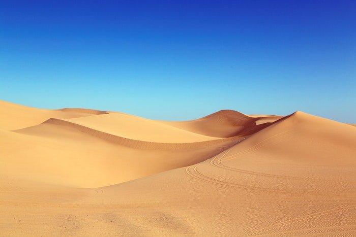 Pristine desert landscape