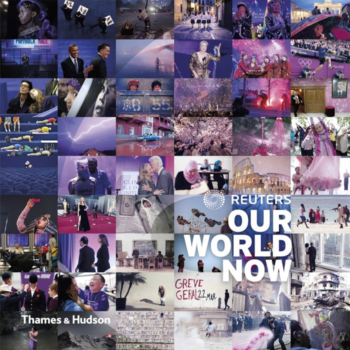 The front cover of 'Our World Now 6: Reuters' photography book