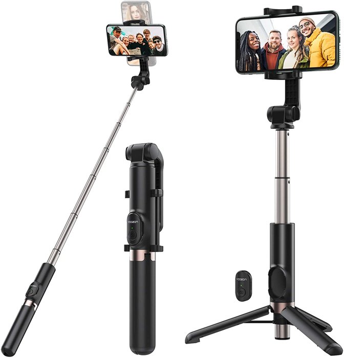 Yoozon 1.2m Max Bluetooth Selfie Stick Tripod for iphone