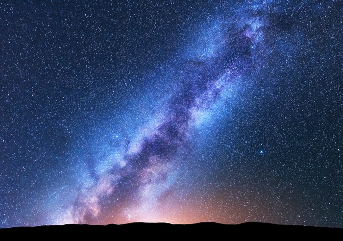 Удивительная астрофотография текстуры звезд и Млечного пути