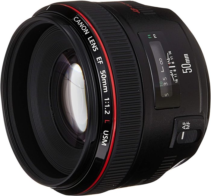 Изображение объектива Canon EF 50mm f/1.2L для портретной съемки