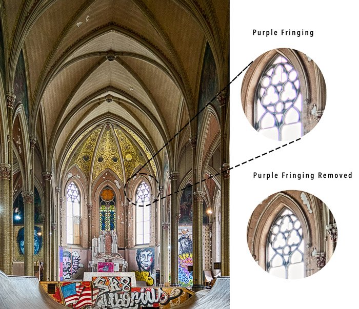 Хроматическая абберация пример церковного окна