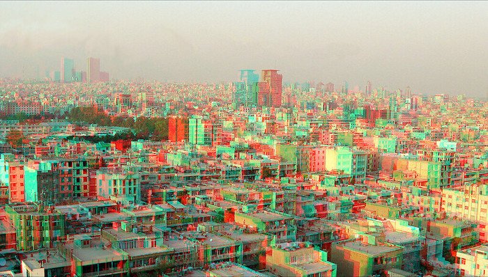 3D фото зданий в городе Тегеран.