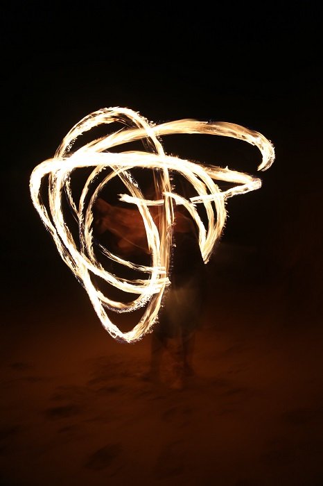 light painting with a natural light source to give a sense of raw energy to the image