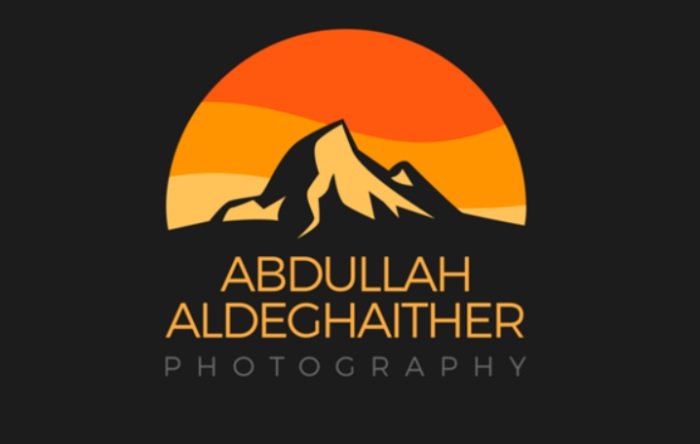 Логотип Abdullah Aldeghaither использует горный пейзаж для отражения своей компетентности