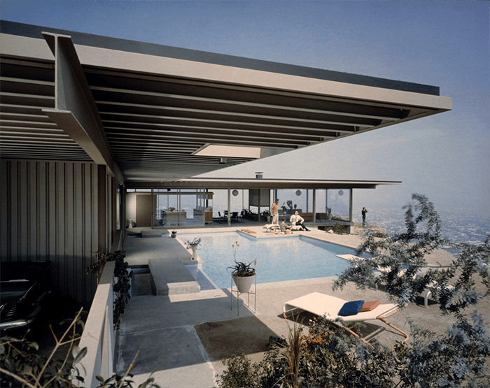 Известные архитектурные фотографы: Модный дом Джулиуса Шульмана 60-х годов с бассейном в Лос-Анджелесе