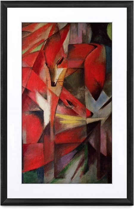 фото продукта цифровой фоторамки Meural Canvas II с изображением произведений искусства из подписки
