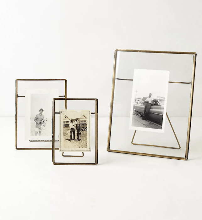Рамки из прессованного стекла со старыми отпечатками для идей фотоподарков