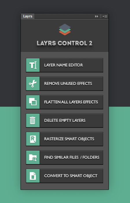 Layers Control 2 бесплатный плагин Photoshop для организации и редактирования слоев
